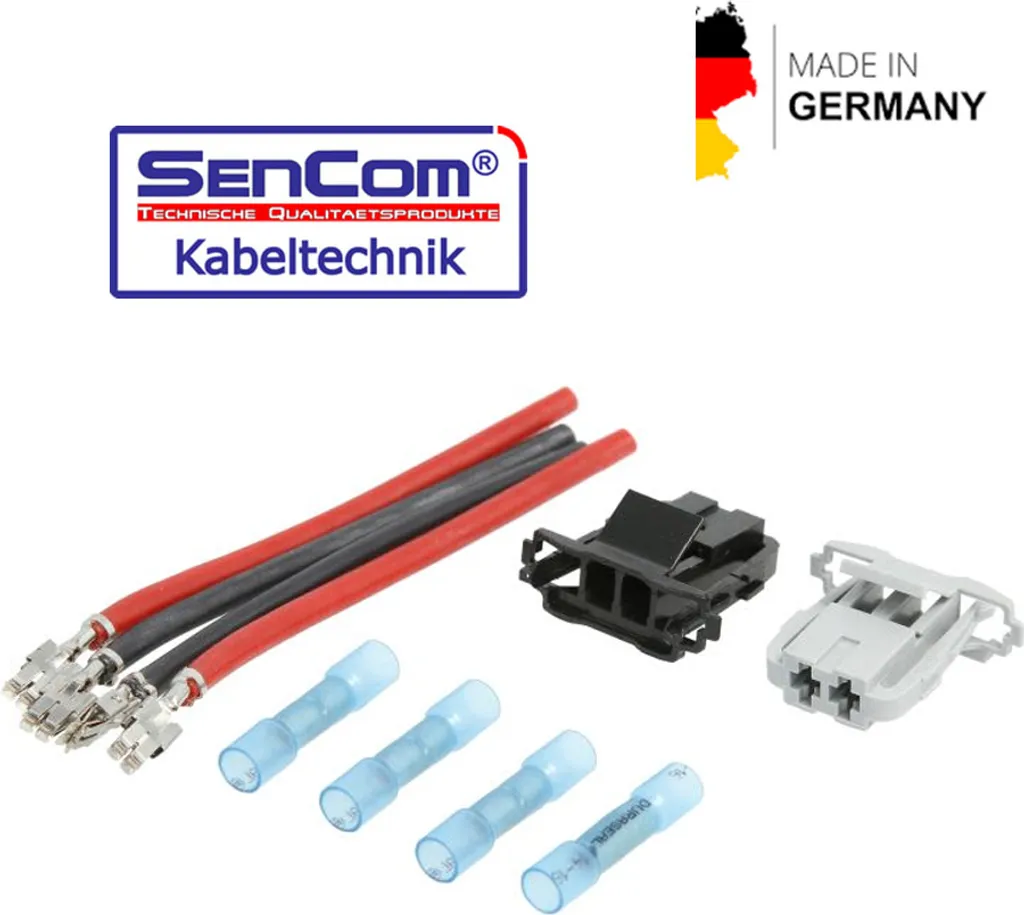 Kit Riparazione Spina Cablaggio ECSiNG Per Ventilatore Auto – Compatibile Con Opel Corsa D E Fiat Punto, Connettore Per Resistore E Motore Soffiante