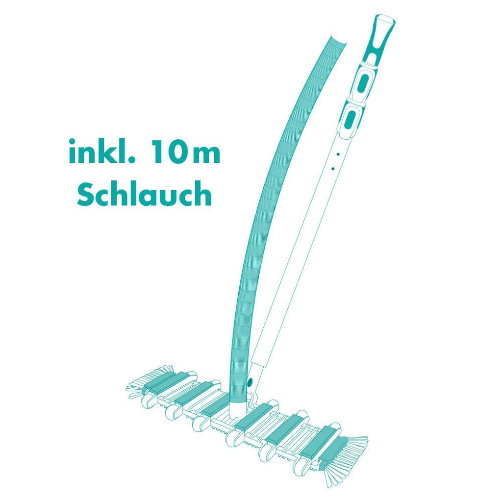 BAYROL Bodensauger-SET FLEX + 10m Saugschlauch