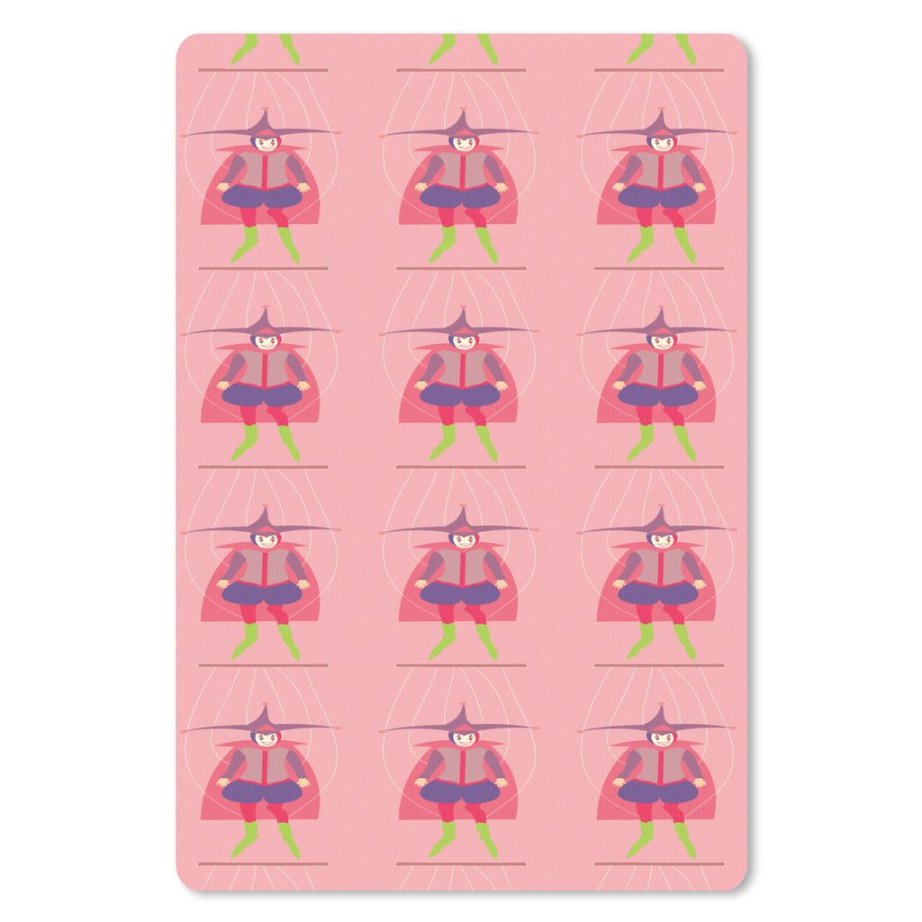 MuchoWow Mauspad Mousepad Karneval - Schnittmuster - Joker 40x60 cm - Mousepads - Maus Mat - Pad - Mausunterlage - Schreibtisch Accesoire