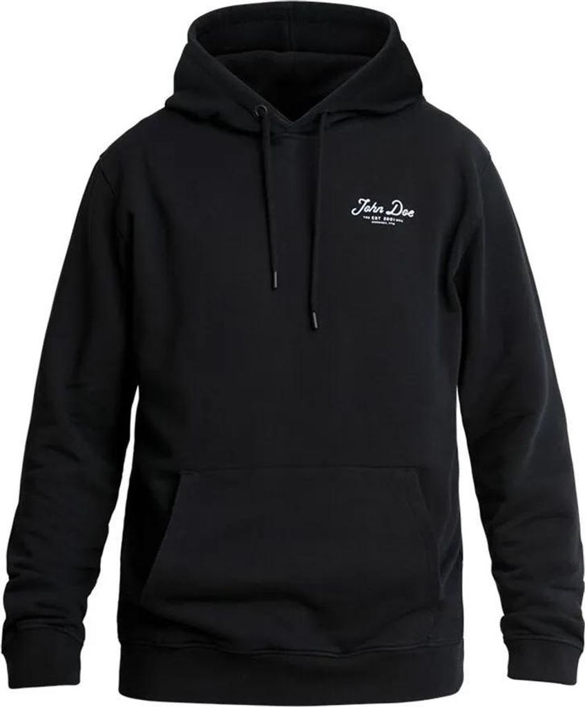 John Doe Jd Lettering Kapuzenpullover Schwarz 2XL Mann Schwarz 2XL