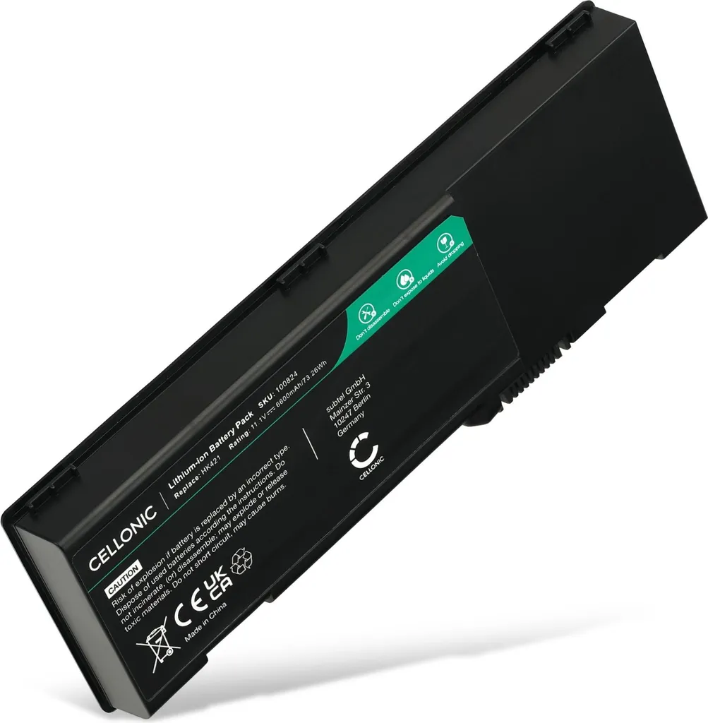Batteria Dell Inspiron 6400 1501 Vostro 1000 6600mAh 11.1V CELLONIC