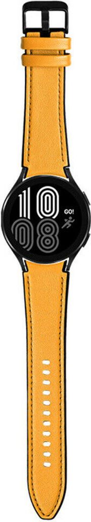 Strap-it Samsung Galaxy Watch 5 - 44mm Hybrid- Lederarmband (Gelb)