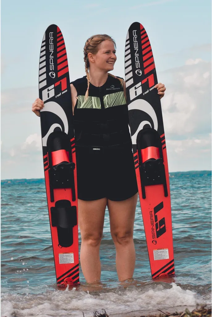 Ski nautique combo 67 pouces stable et robuste Pack Spinera Red Sea - 5