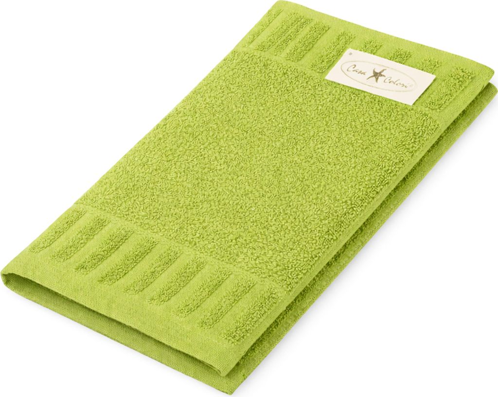 Casa Colori Frottier Seiftuch 30x30cm 30 x 30 cm grün Hohe Farbbrillanz, Einfache Pflege