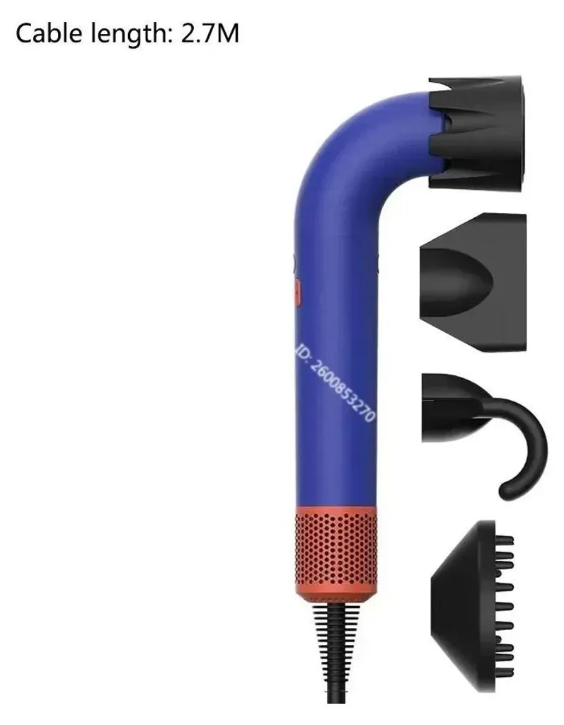 Sèche-cheveux Léger Haute Performance avec Technologie Ionique et Buses - 2