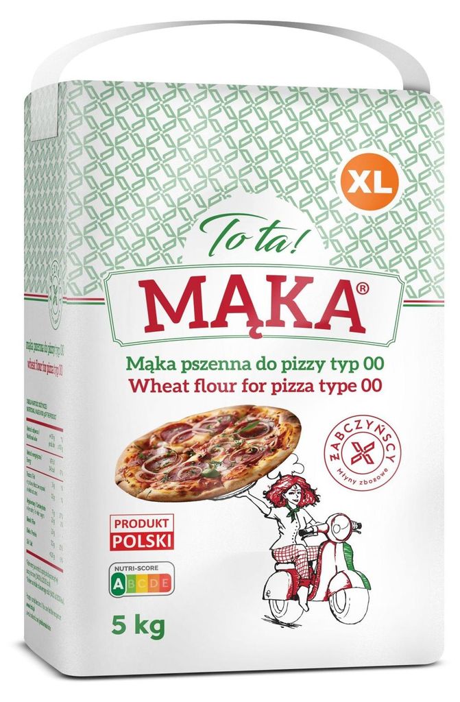 Farine de blé type 00 pour pizza, 5 kg, marque Tota Image du produit 