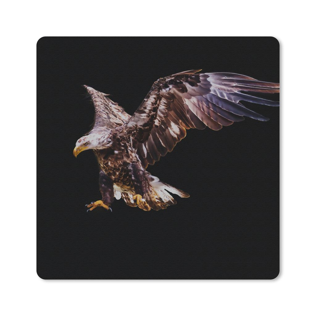 MuchoWow Mauspad Mousepad Adler - Vogel - Federn 30x30 cm - Mousepads - Maus Mat - Pad - Mausunterlage - Gaming