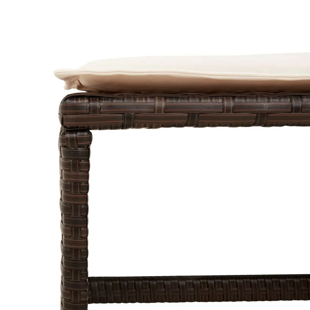 4 Sgabelli Giardino SYFAX Marroni: Comfort e Stile in Polyrattan - 8