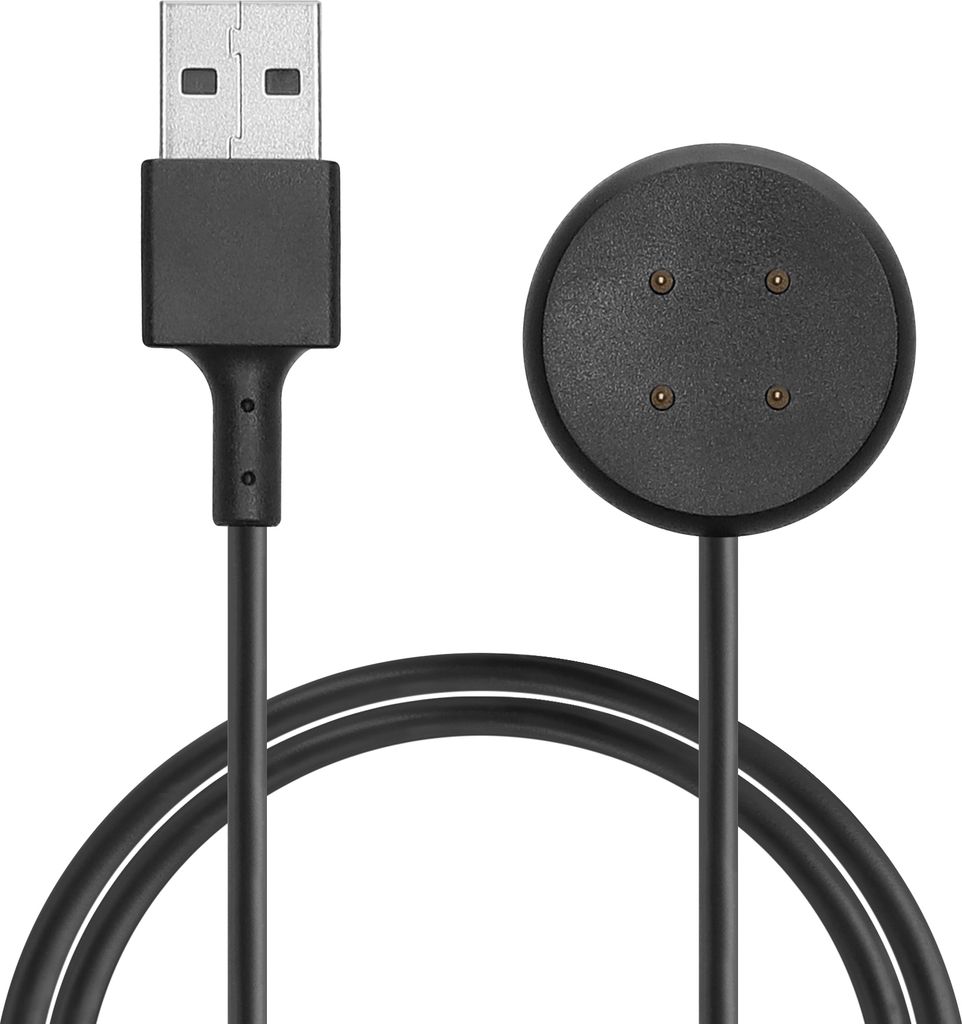 kwmobile USB Kabel Charger kompatibel mit Google Pixel Watch 2 Ladekabel - Smart Watch Ersatzkabel - Fitnesstracker Aufladekabel in Schwarz