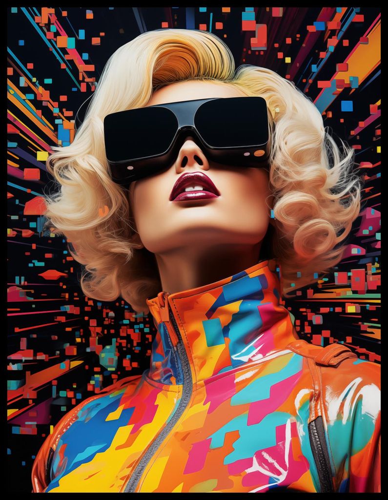 Plakat 50x65cm Retro Futurismus