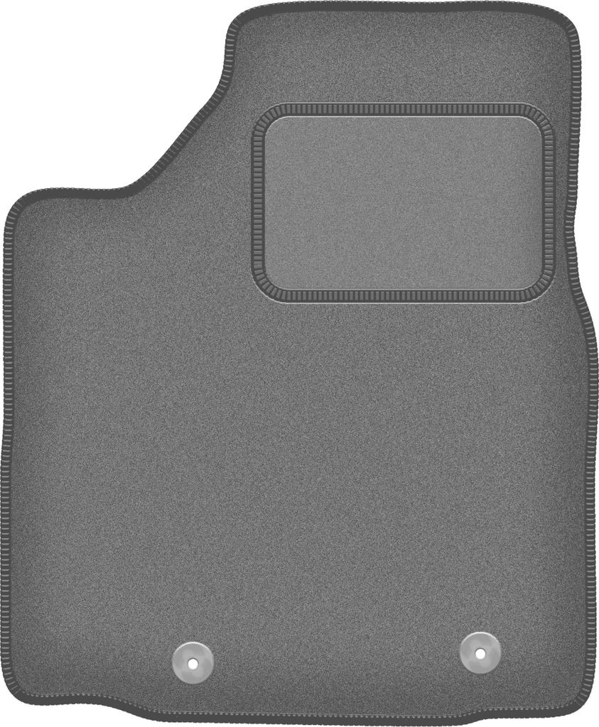 Fahrerfußmatte Velours graphit passend für Nissan Murano Z50 (2003-2008, SUV) – mit Befestigungen – passgenau