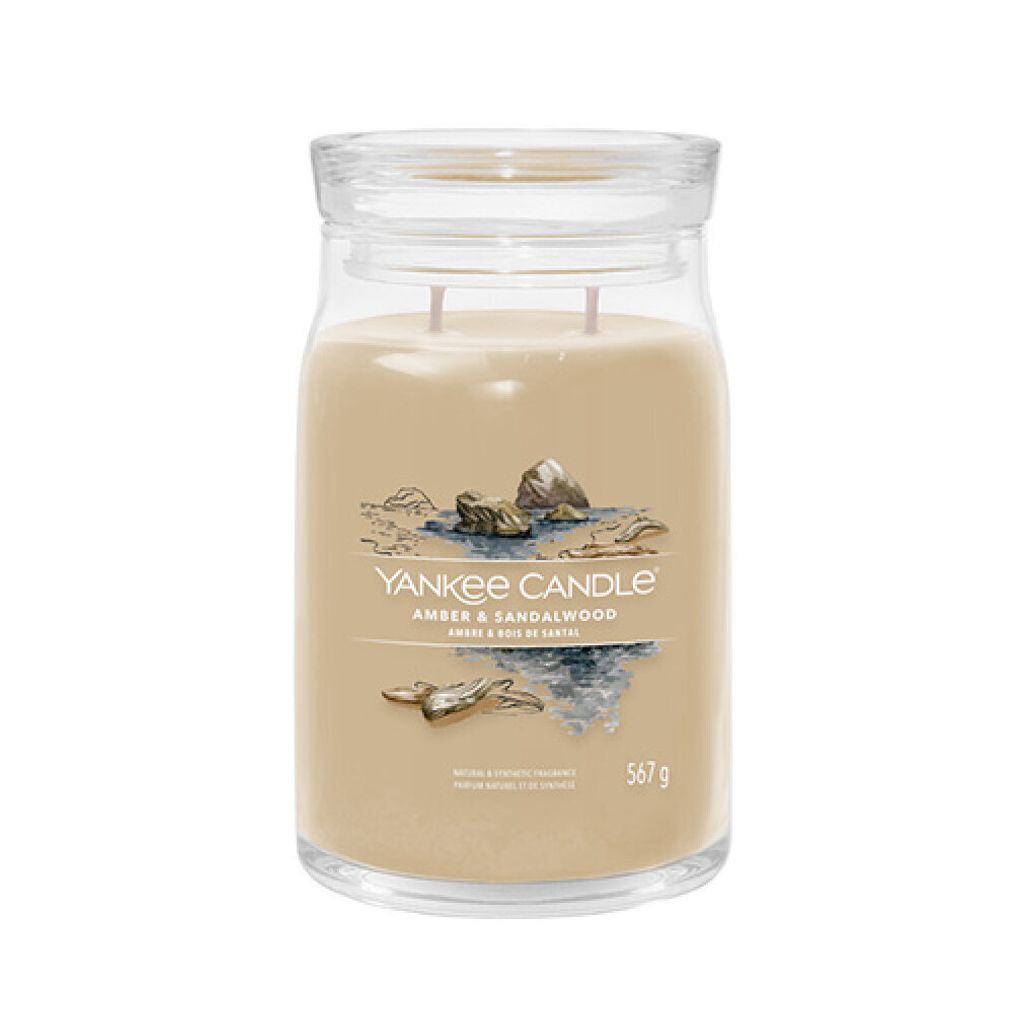 Yankee Candle Amber & Sandelholz Signatur Kerze 567 g Produktbild 