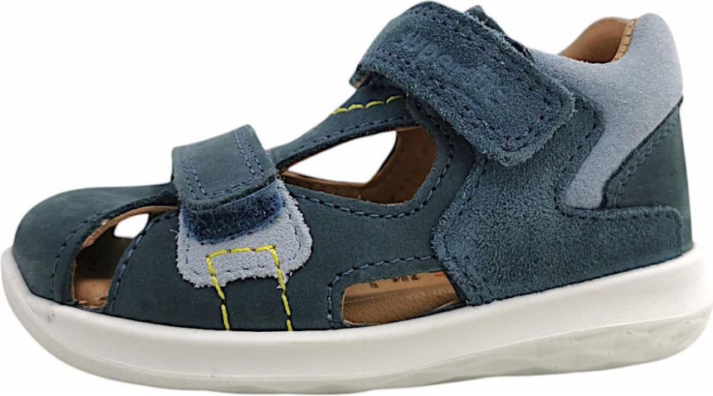 Superfit Bumblebee Kinderschuhe Jungen Sandalen Minilette Blau Freizeit, Schuhgröße:23 EU