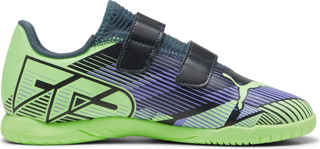 Puma Future 7 Play IT Jugend Fußballschuhe Kinder grau skies elektro purple fizzy apple weiß Gr 32,5