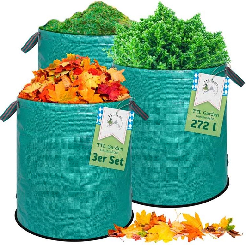 TTL Garden Gartensäcke 272L 3er Set - Laubsack inkl. Produktbild 