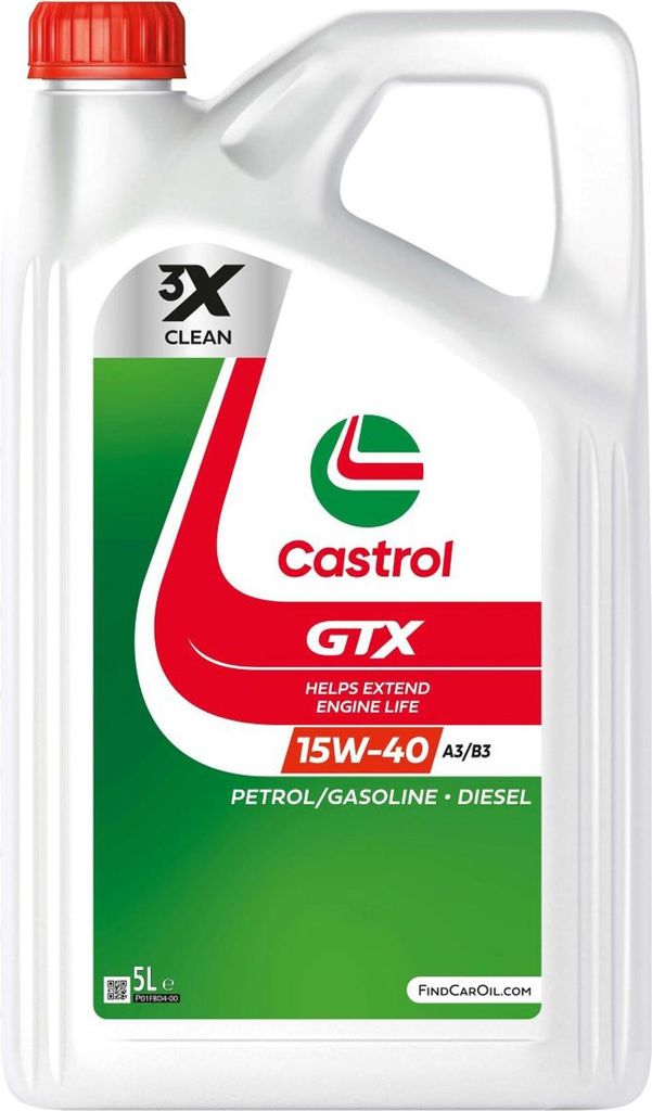 Castrol GTX 15W-40 A3/B3 5 Liter