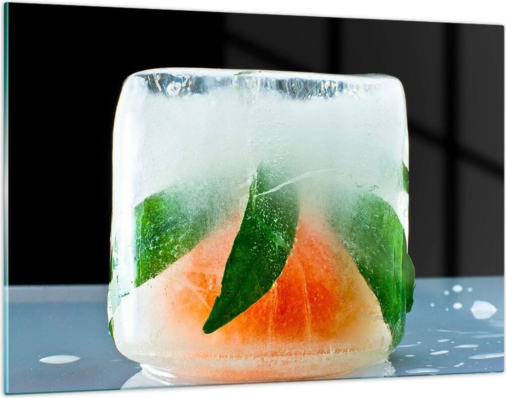 Bilder auf glas - Gefroren frucht dessert bio - 120x80cm - Produktbild 