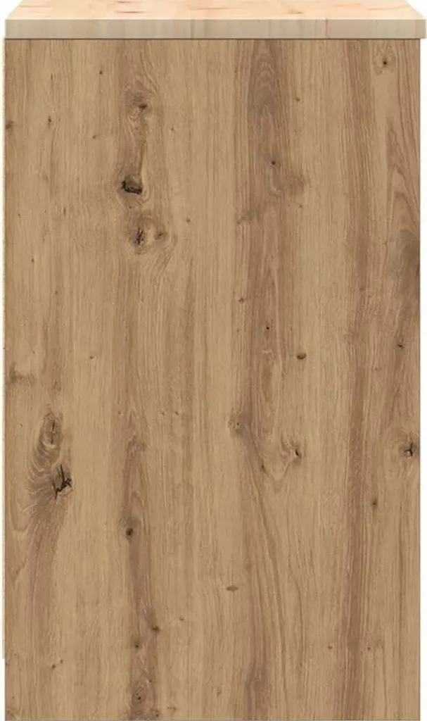 Armoire garage robuste en Pin massif et finition Chêne Artisan 180cm - 7