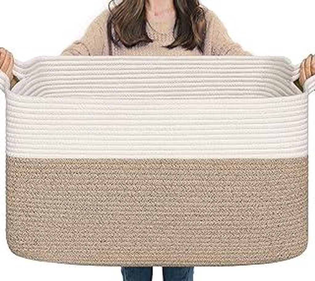 TIMEYARD Wäschekorb, Korb Aufbewahrung, Faltbarer Wäschekorb, Aufbewahrungskorb für Baby Spielzeug, Square Laundry Baskets, Korb Aufbewahrung f...