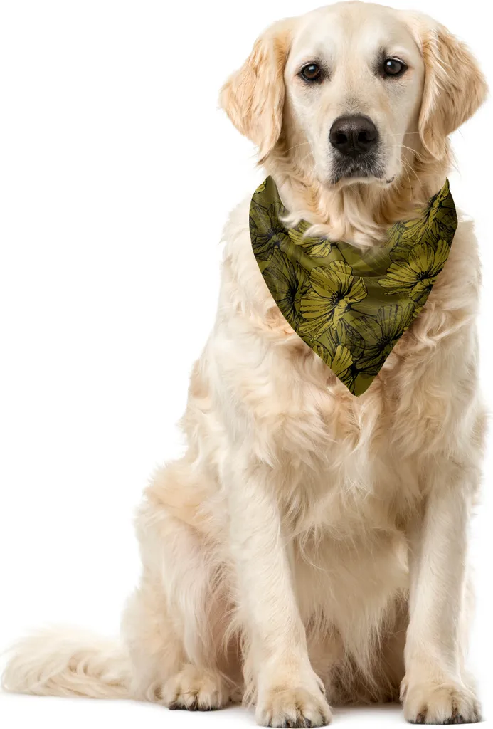 Bandana Pet ABAKUHAUS 55x55 cm Fiori Boho - Stile Urban Dog