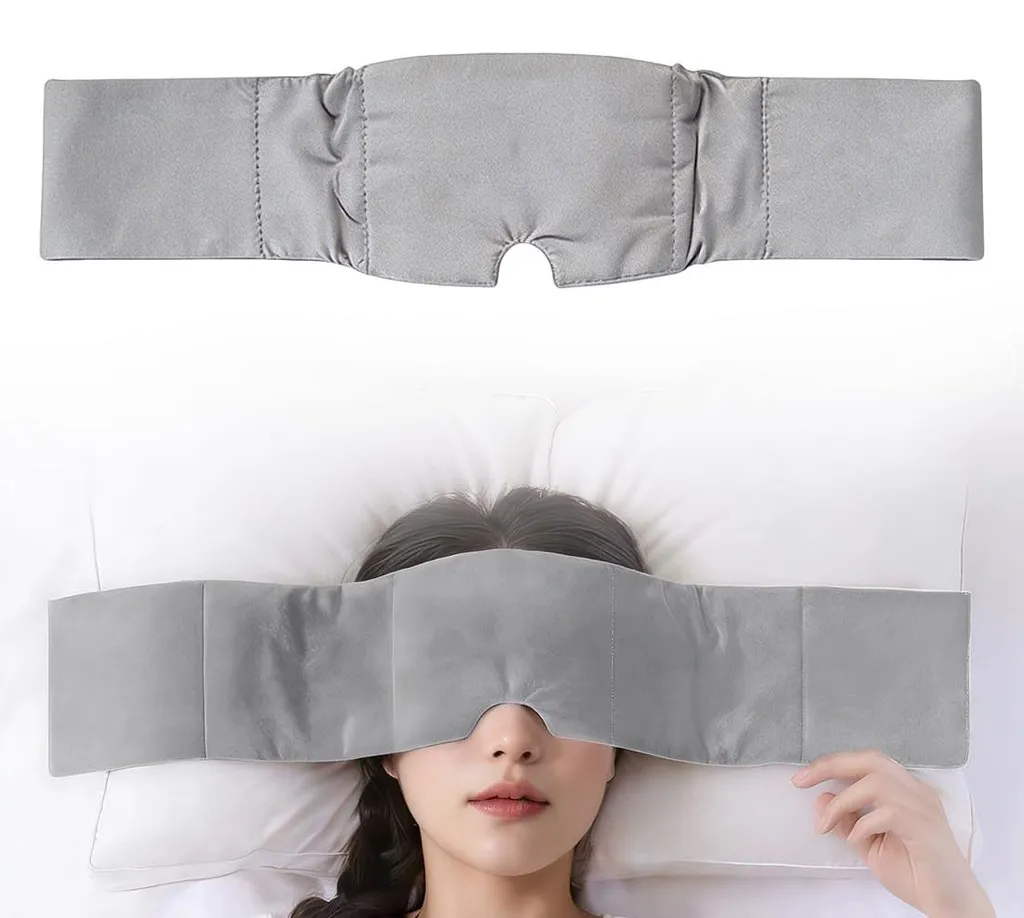 Masque de sommeil lesté voyage et méditation pour un endormissement