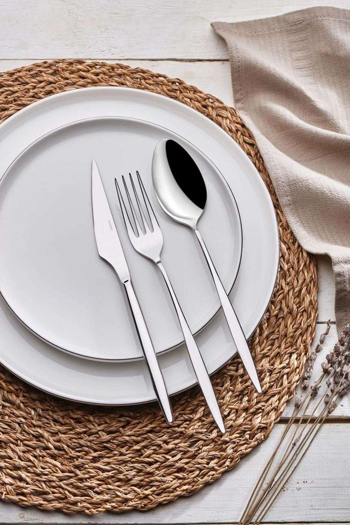 Hermia Concept, Assos24, Besteckset (24-teilig), Chrom, 100 % EDELSTAHL, 21 x 4,1 cm