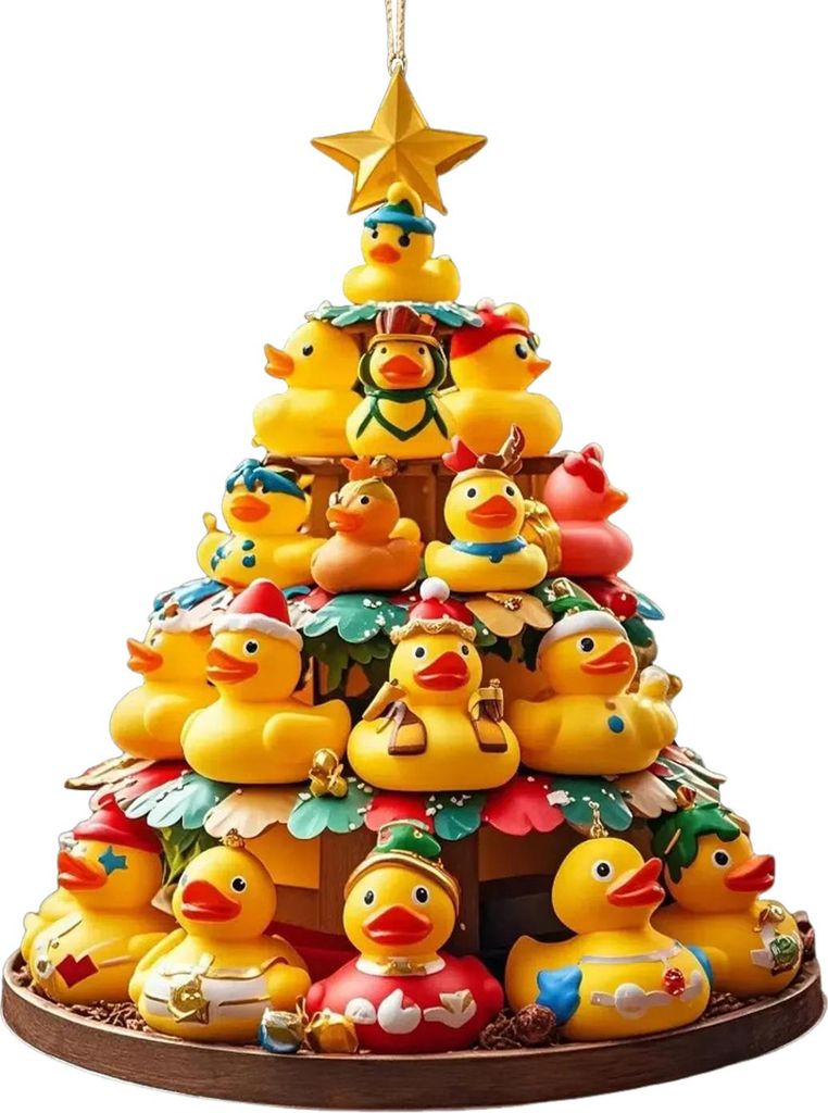 Weihnachten Anhänger Ente Decor Urlaub Party Favors Geschenk Festliche Atmosphäre Home-Office Party Dekorative Ornament