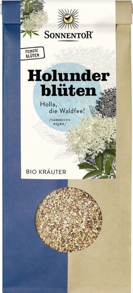 -Holunderblütentee lose – 80 g blumig-süßer Kräutertee Produktbild 