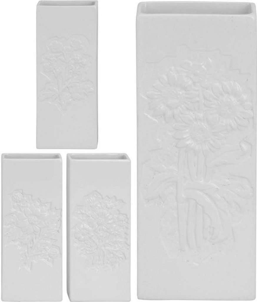 Luftbefeuchter aus Keramik, weiß mit Blumen-Motiv Produktbild 3