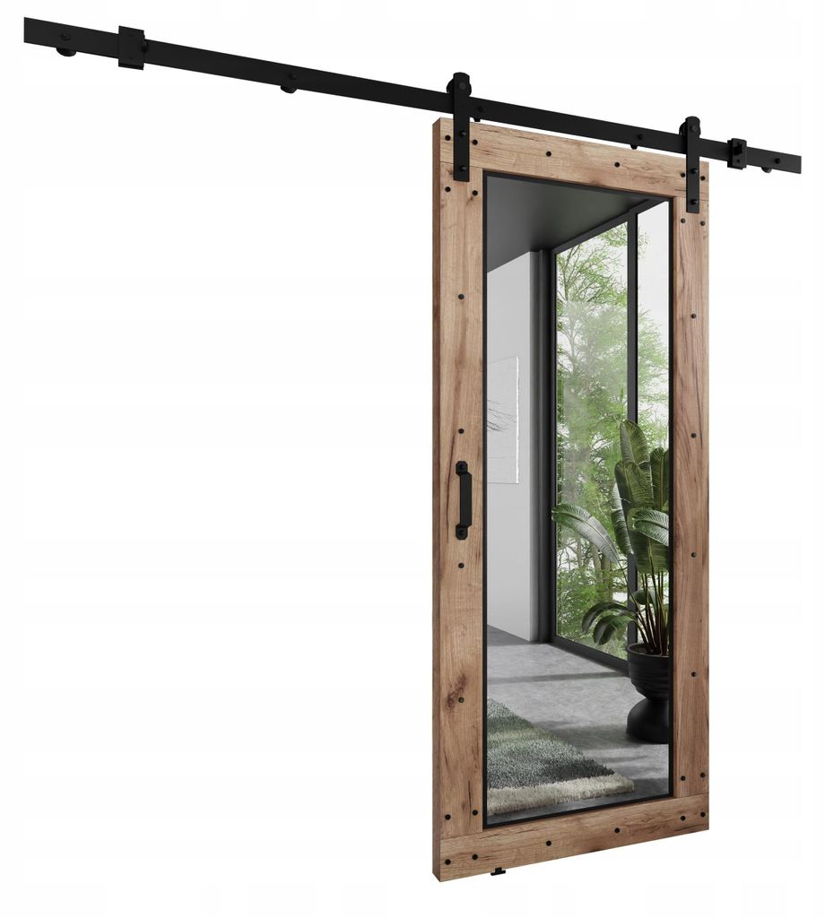 KierMoebel Schiebetür Komplettset LOFT ADIO 8 Eiche Craft Produktbild 
