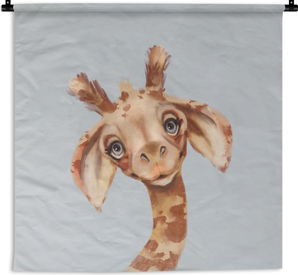 MuchoWow Wandteppich Wandbehang Giraffe - Dschungel - Tier 150x150 cm Tapisserie Dekoration Wandtuch - Wohnaccessoires - Modernes