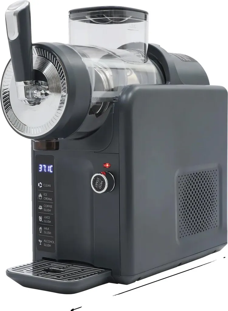 Machine à boissons glacées numérique 12L grise avec auto-nettoyage EU
