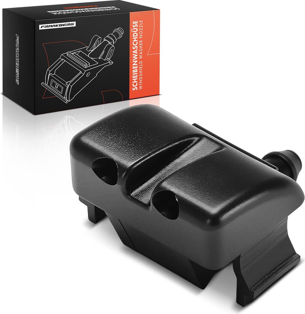 Frankberg 1x Waschwasserdüse Scheibenwaschdüse Vorne Links für BMW 3er E46 3er Touring 1.6L 1.8L 1.9L 1997-2005