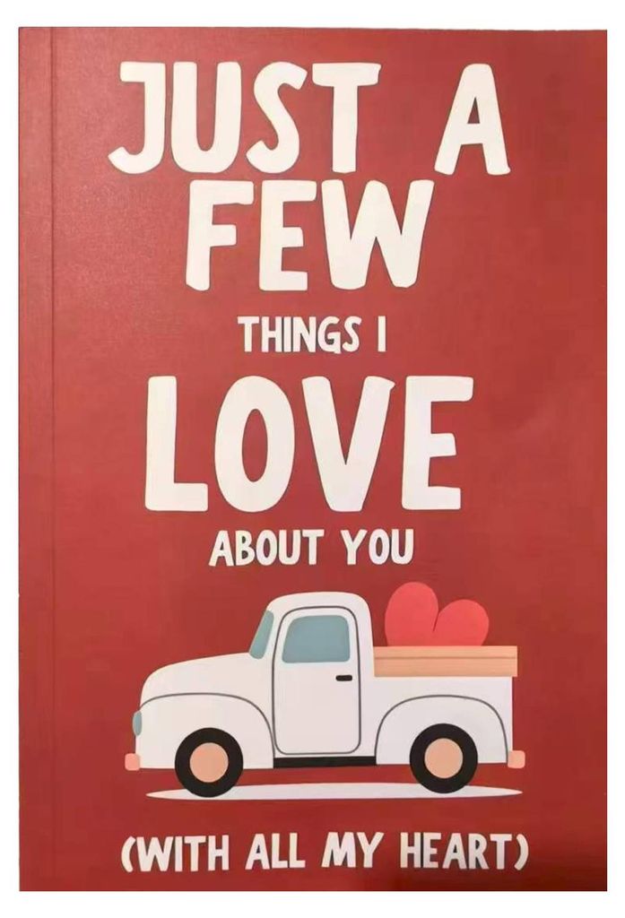 Liebesnotizblock „Nur ein paar Dinge, die ich liebe“ – Ein herzliches Tagebuch für Paare – Romantisches Geschenk zum Jahrestag, Valentinst...