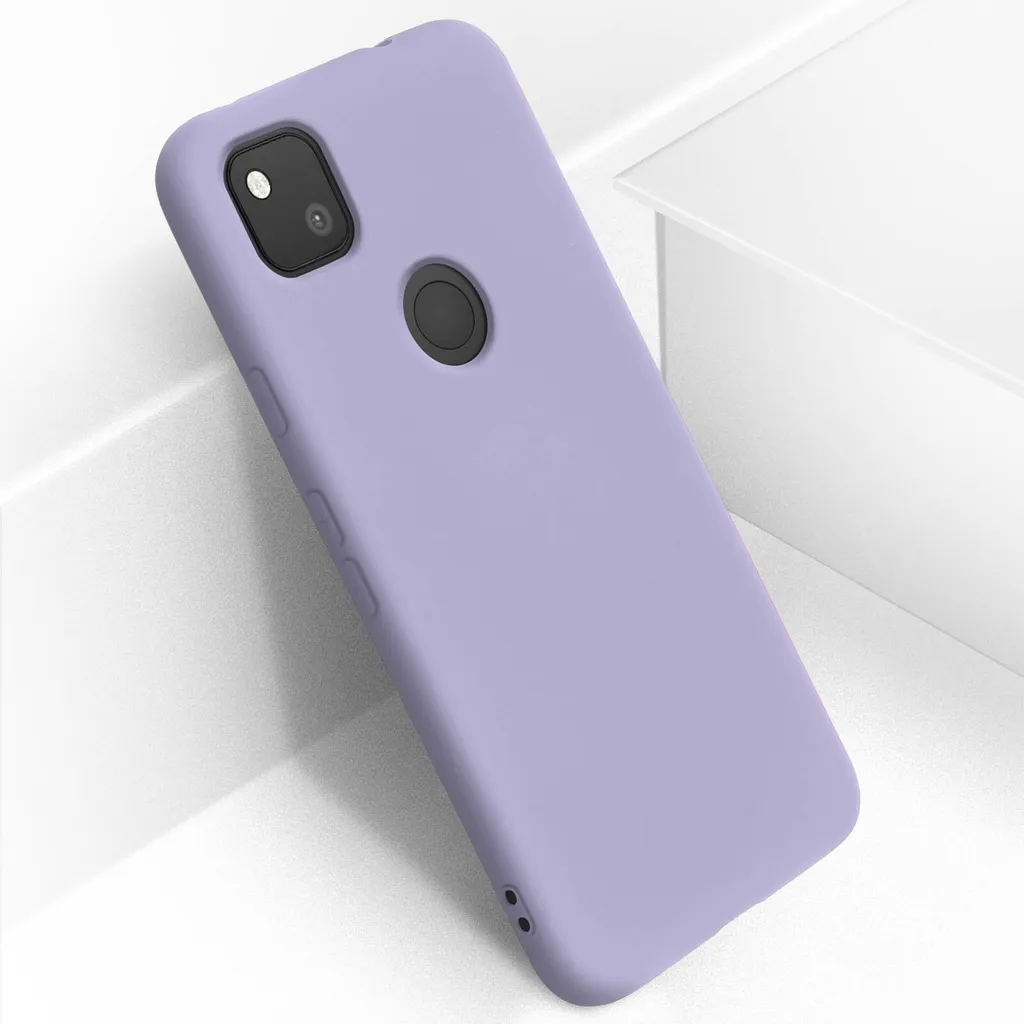 Custodia Silicone Google Pixel 4A Viola - Effetto Soft Touch Antiscivolo - 2