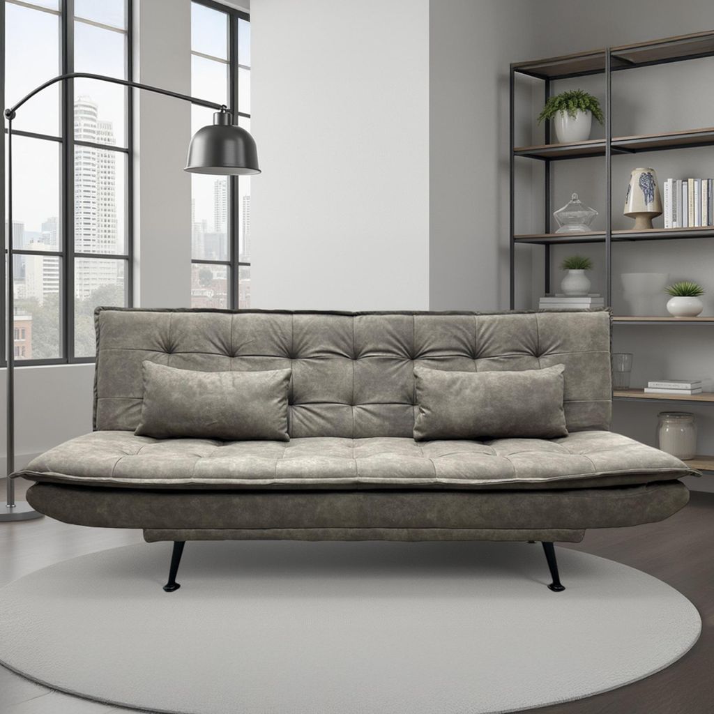 riess-ambiente Modernes Schlafsofa JAZZ 190cm taupe Produktbild 