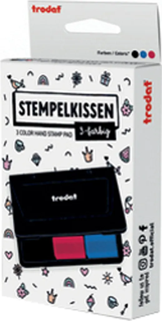 Tampon encreur 9051 Trodat pour marquer vos documents en 3 couleurs