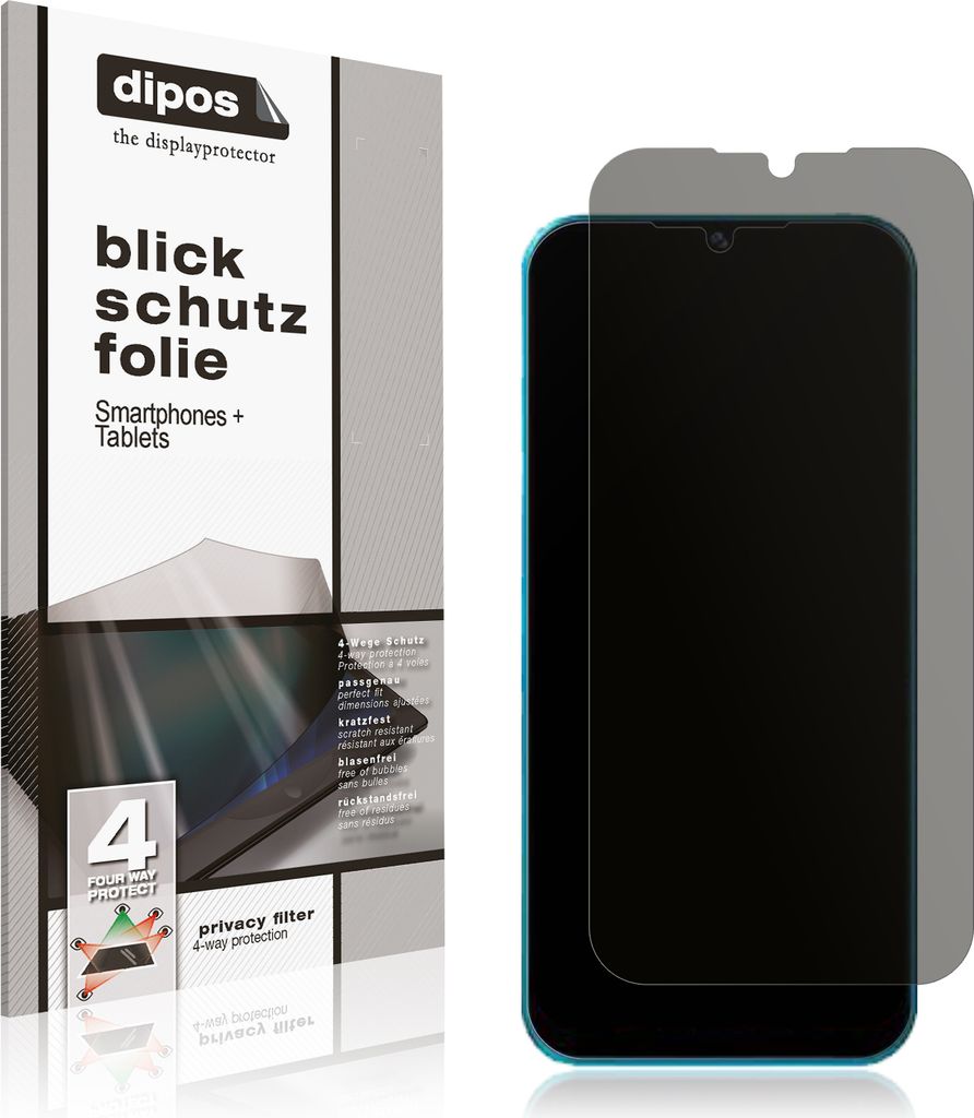 Schutzfolie für Benco V80 mit Sichtschutz Blickschutz Folie