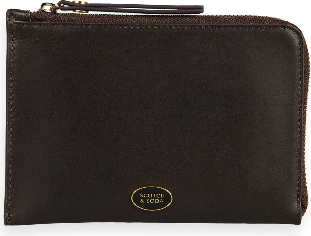 Portefeuille Voyage Cuir pour Carte d'Identité Scotch & Soda Couleur Brun
