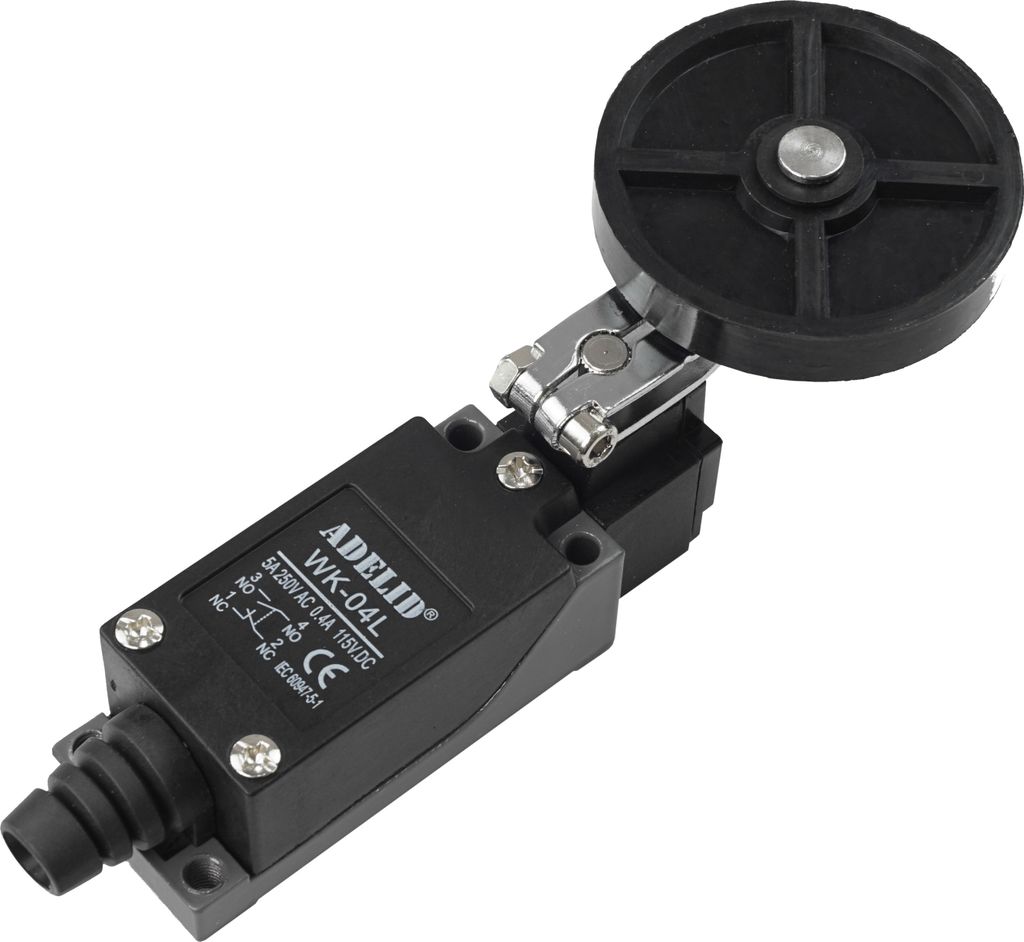 Endschalter Grenztaster Positionsstaster Rollenschalter Schutzschalter 1NO 1NC mit großer Gummirolle