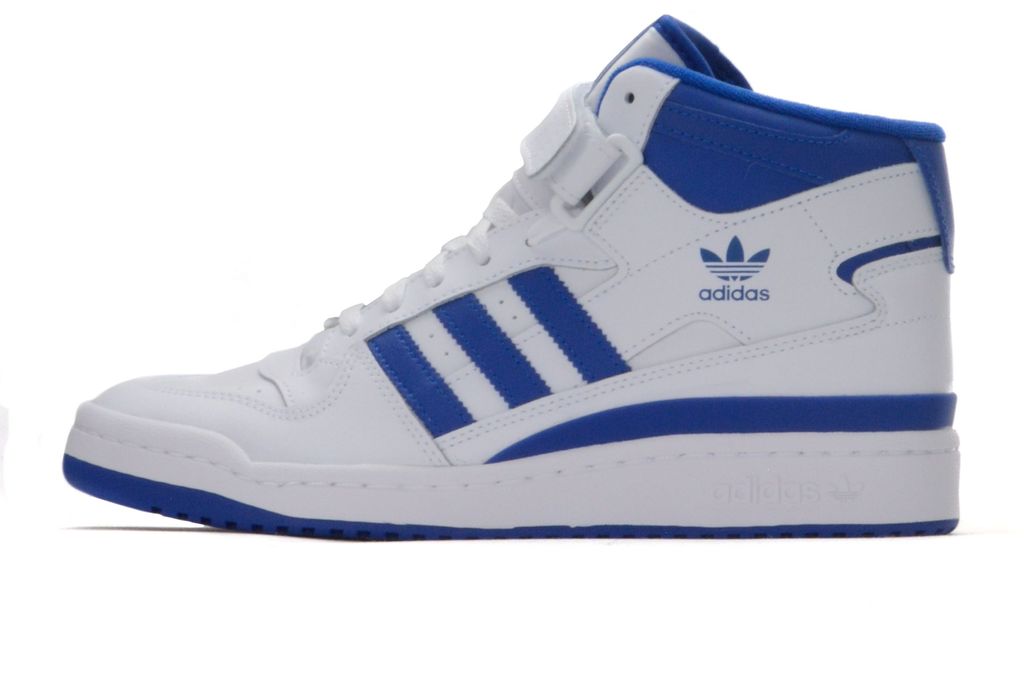 adidas Forum Mid Wit/Royal - EU 44 2/3 Productafbeelding 