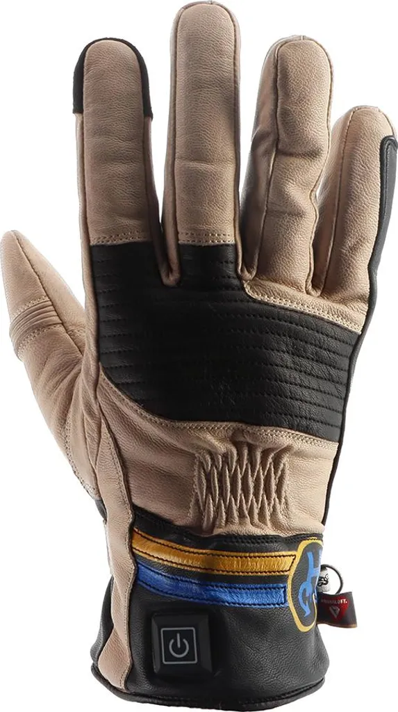 Gants chauffants Helstons Fender Beige en cuir pour hommes taille L
