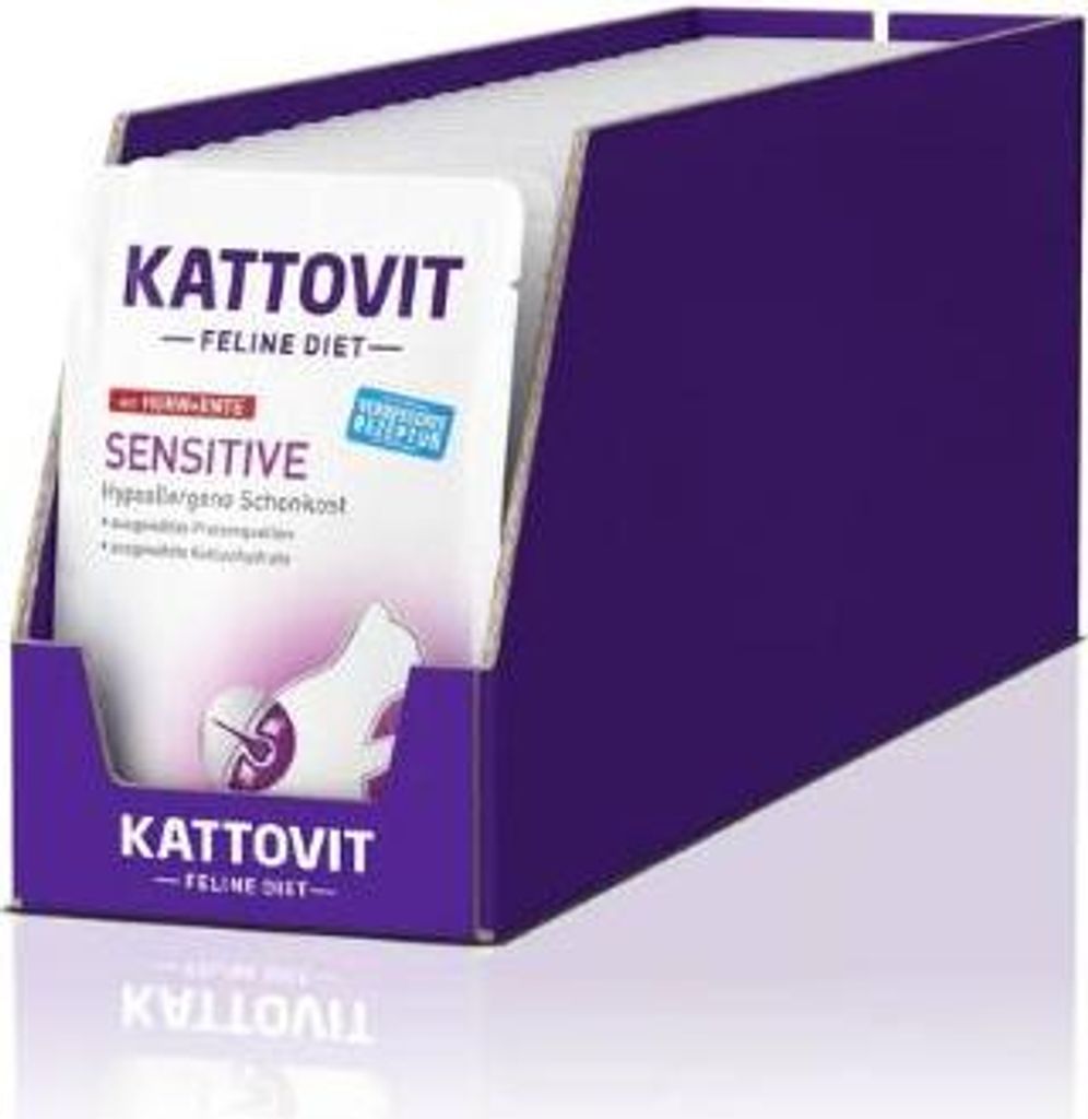 Kattovit Sensitive Huhn + Ente, Adult, jede Rasse, Huhn, Ente, 85 g