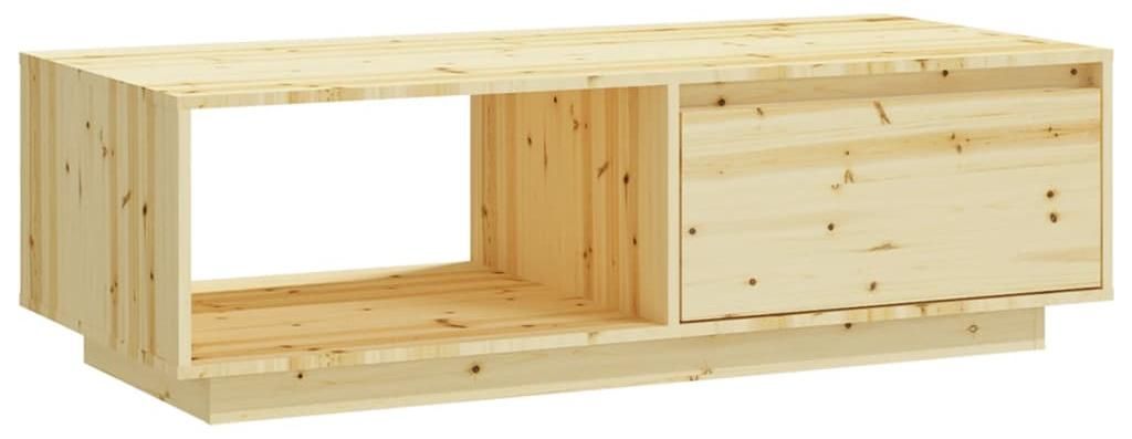 vidaXL Couchtisch 110x50x33,5 cm Massivholz Tanne