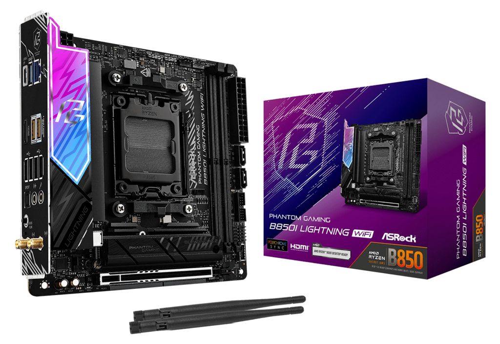 Asrock Phantom Gaming B850I Lightning WiFi, AMD, Pätica Obrázok produktu 