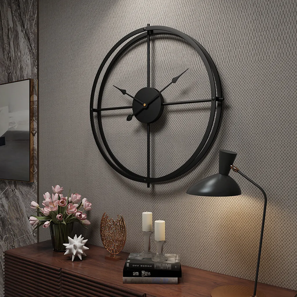 Orologio da parete di design LUX Black 40cm