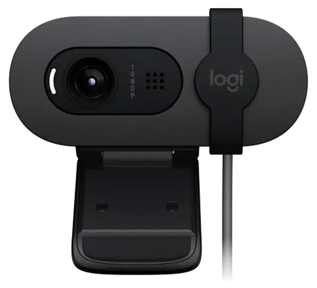 Logitech 960-001585 Logitech HD-Webcam BRIO 100 graphite Productafbeelding 