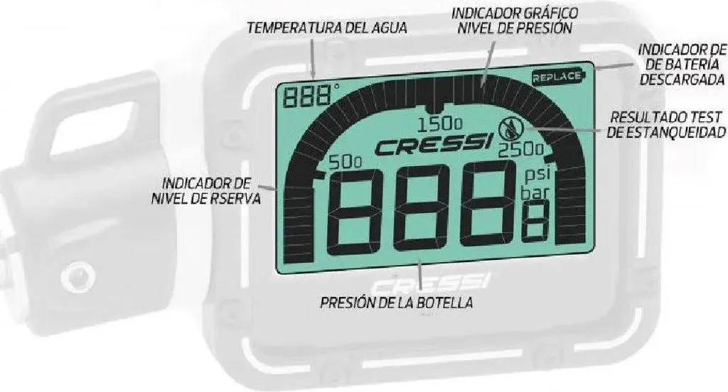 Manomètre de Plongée Digital Cressi DIGI pour une Lecture Précise - 5