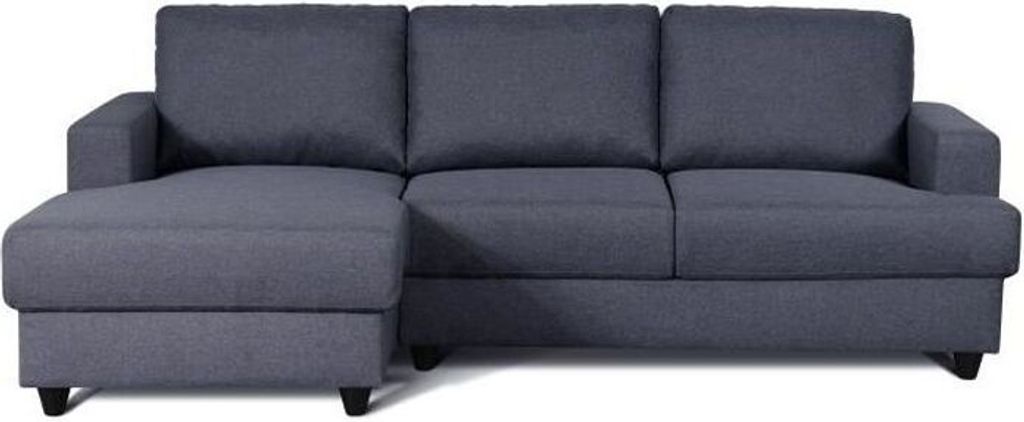 Linkes 4-Sitzer-Ecksofa - Anthrazitgrauer Stoff - 215 x 140 cm
