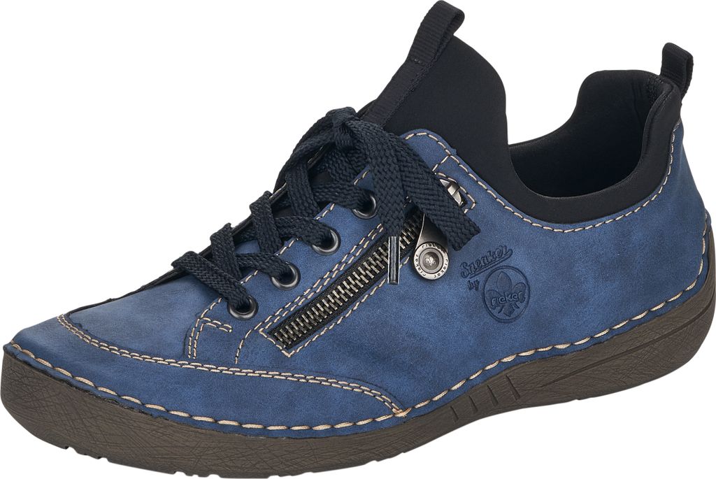 Rieker - Damenslipper - jeans/schwarz N32G060 Produktbild 